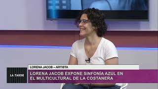 Lorena Jacob Artista Lorena Jacob Expone Sinfonía Azul En El Multicultural De La Costanera Arriba la