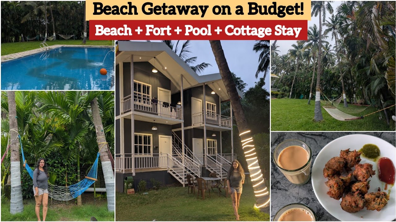 Hidden Gem in Shirgaon | Beach, Fort, Coconut Trees & Pool | Relaxing Coastal Staycation Near Mumbai