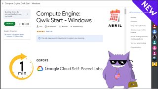 Compute Engine: Qwik Start - Windows | #2025 | #GSP093 |#qwiklabs |Solution