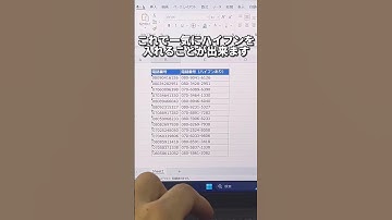 Excelで一気に電話番号にハイフンを入れる方法！#shorts