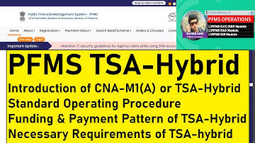 PFMS TSA Hybrid Model for Central Sector Schemes | ISOP of TSA-Hybrid on PFMS