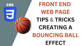 Web Design Project Using HTML and CSS bouncing ball style