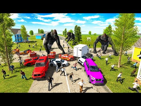 🦍 Gorilla হামলা করেছে ভিলেজ এরিয়ায় || Gorilla Attack || Indian Bike Driving 3D 