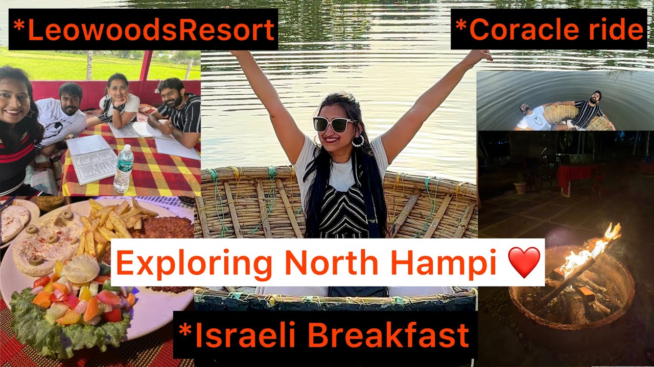 Exploring north Hampi ❤️ coracle ride in Hampi | Hampi cafés and stays | #hampitravelguide #hampi