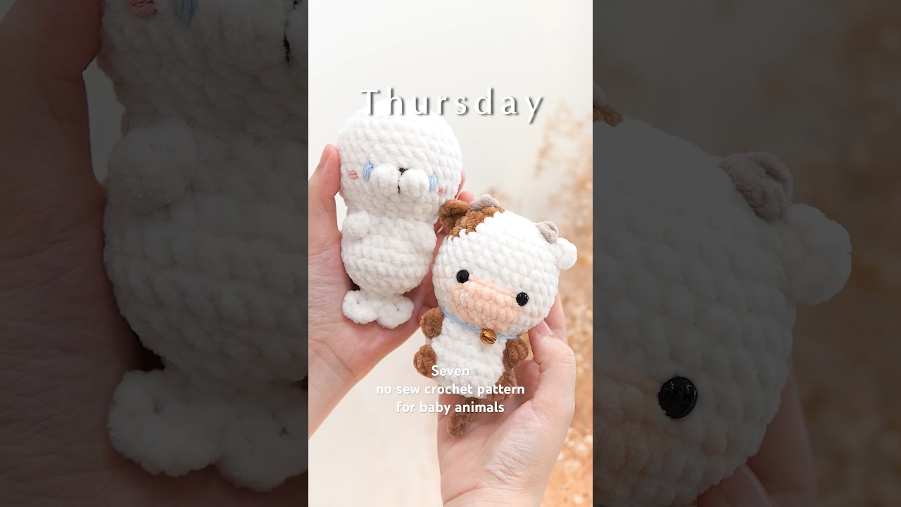 Crochet seven baby animals with no sewing required 