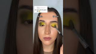 lime green eyeshadow