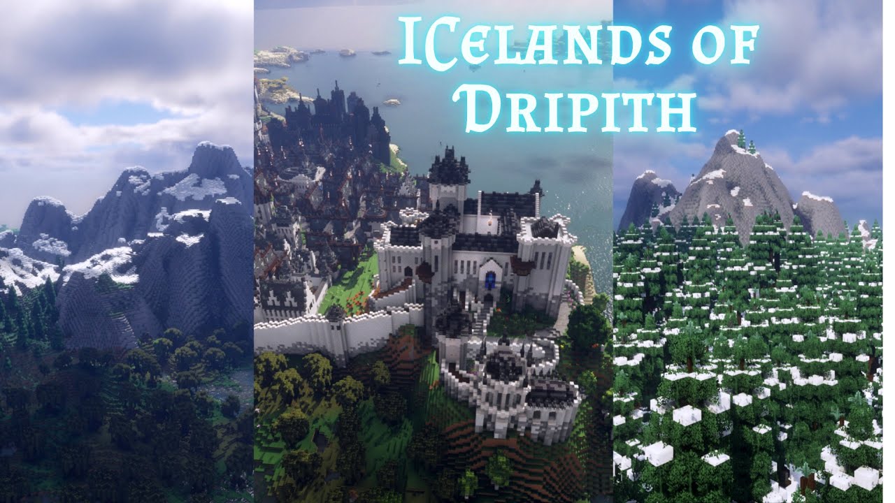 Terraforming my entire Vanilla Minecraft World Part 1 - Icelands of Dripith