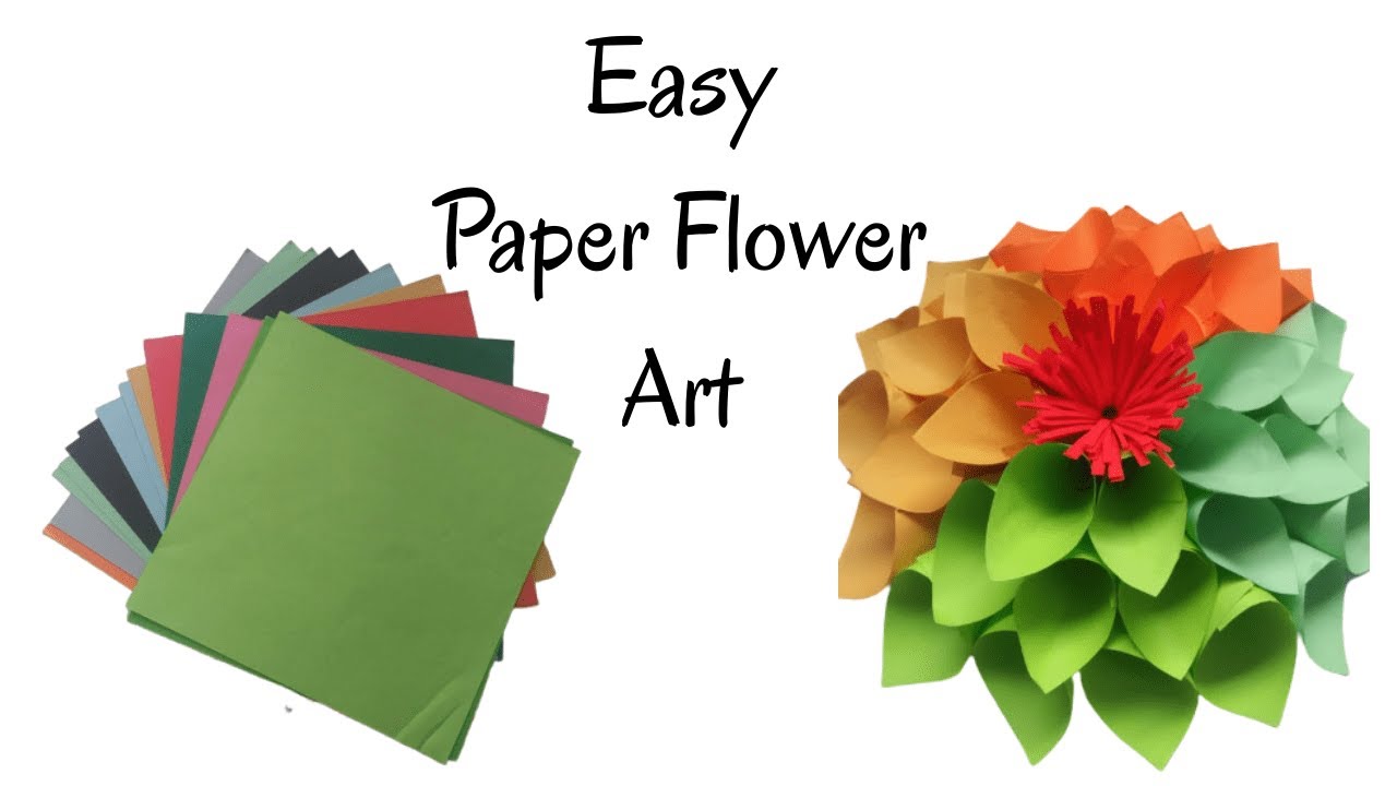 How to make paper flower DIY Flower Paper Art Pratima Telang