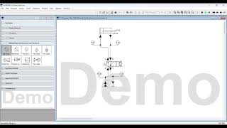 Hydraulic circuit simulation demo screenshot 2