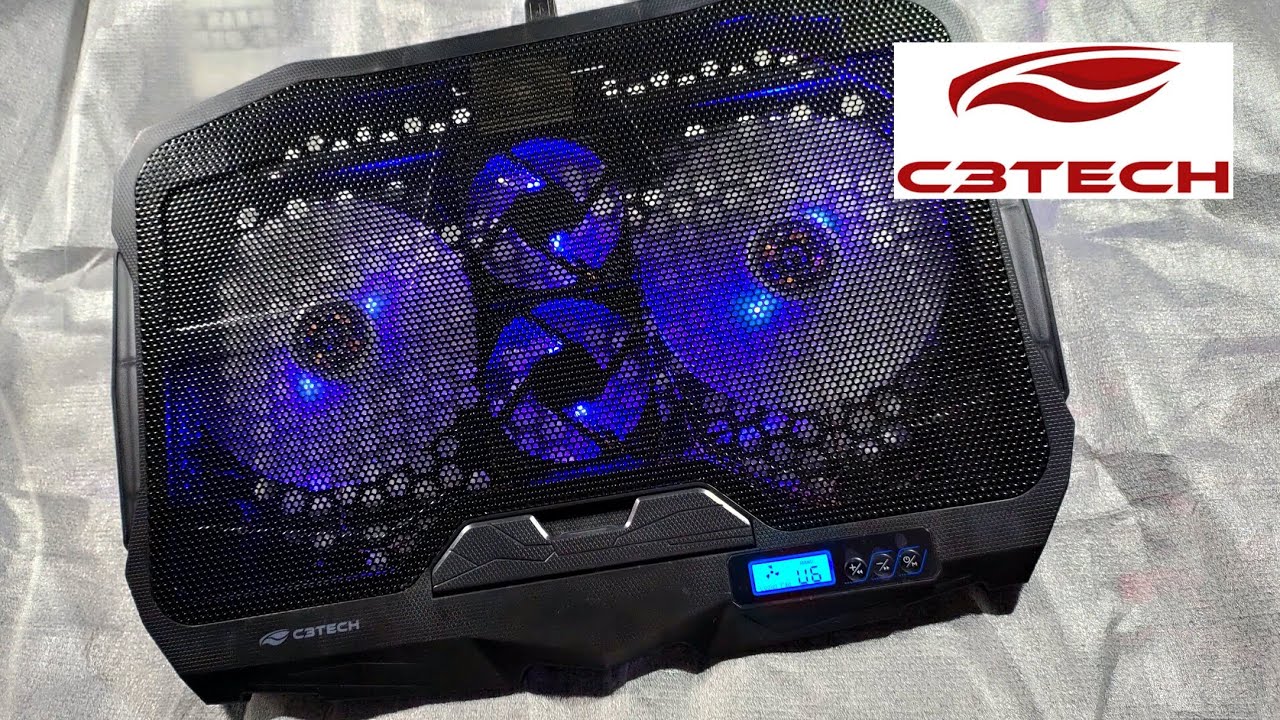 Unboxing (desembalando) C3TECH Base para Notebook Gamer NBC-100BK