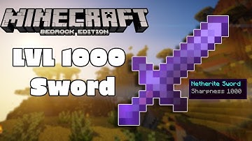 How to Get a Sharpness 1000 Sword In Minecraft Bedrock