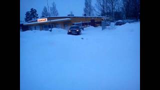 Audi s6 på snö i avesta