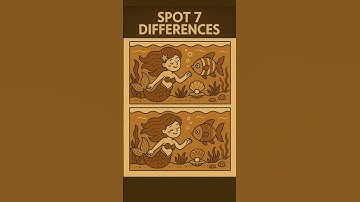 CAN YOU FIND 7 DIFFERENCE?? #testyourknowledge #triviatricks #quiztime #funny #puzzle