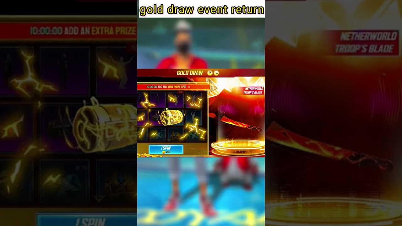 Gold Draw Event Is Back | Gold Draw Event Free Fire 