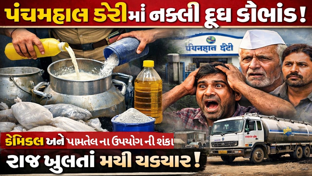 દૂધના નામે ઝેર! પંચમહાલમાં દૂધમાં મિલાવટનો ધમાકેદાર ખુલાસો, ગામલોકોએ પકડ્યું મોટું કૌભાંડ