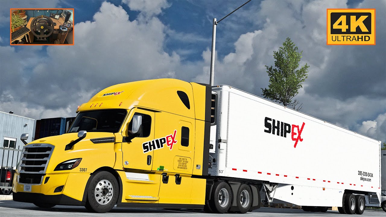 Freightliner Cascadia w/ DD15 | Salt Lake City - Nampa | ATS Gameplay 4K + wheel cam