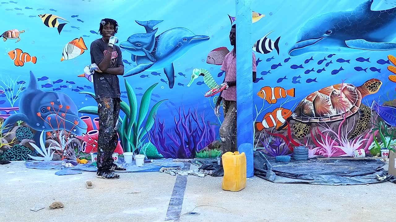 Déco Murale - fond marin realiste