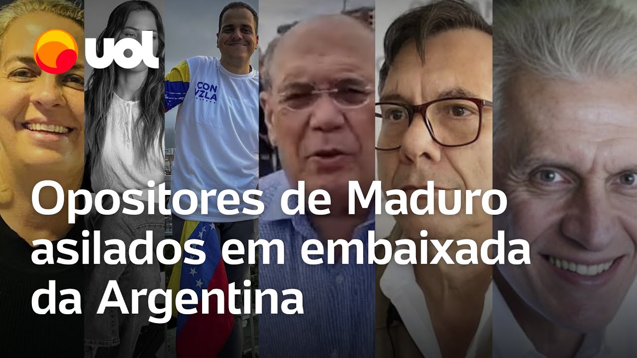 Quem são os seis opositores de Maduro abrigados na embaixada da Argentina na Venezuela