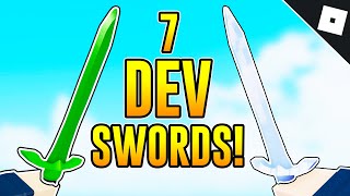 How to get 7 DEV SWORDS in ARSENAL | Roblox