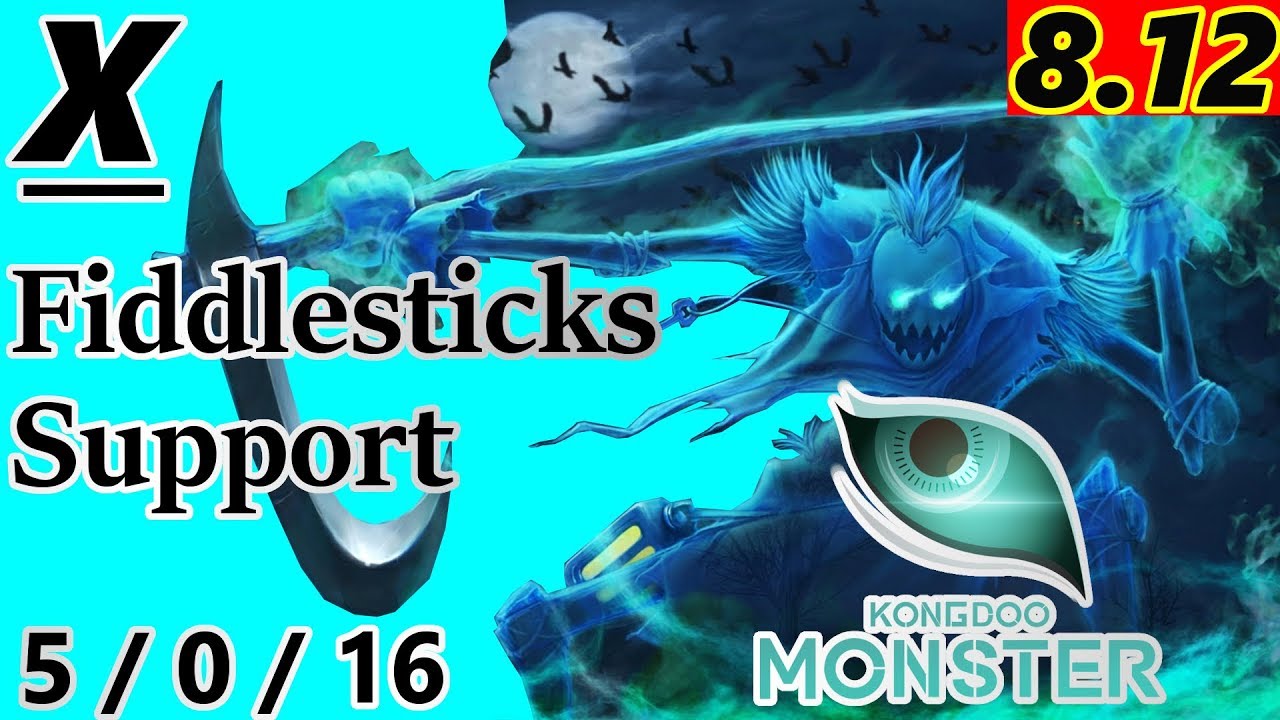 KDM X as Fiddlesticks Support - S8 Patch 8.12 - Full Gameplay