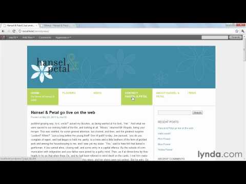 WordPress 3 Building Child Themes - Chapter 5 - 02 Adding a new custom menu to a template file