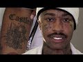 Lil Tracy tells the meaning behind his Tattoos
