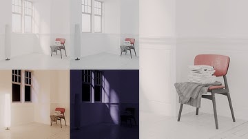 Render 4 Views at Once: Multi-Pass Part 2 (C4D & Corona Render)