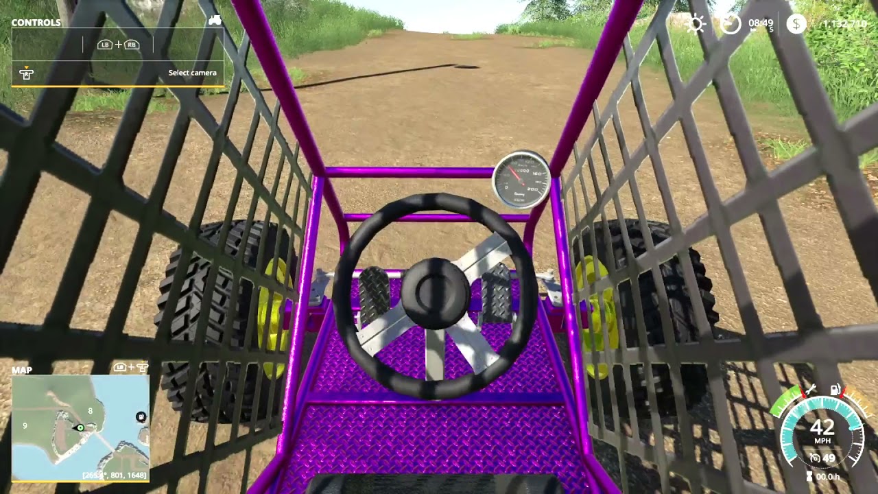 FS19  Purple Go Kart   Lizard Buggy