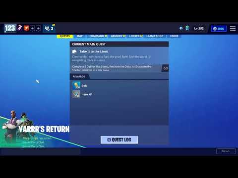 FORTNITE stw / Hot to Get 185 Vbucks by doing 3 missions today