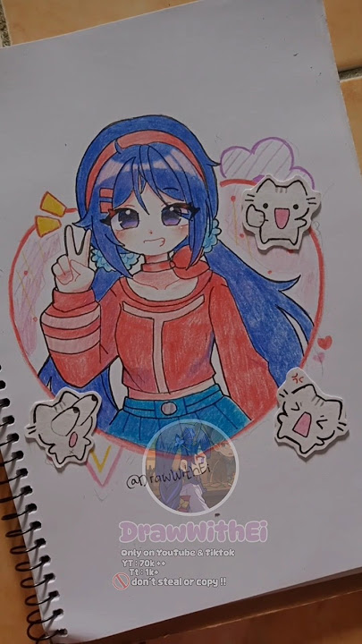 Gambar karakter Mita fanart Miside 💌 #art #drawing #shorts