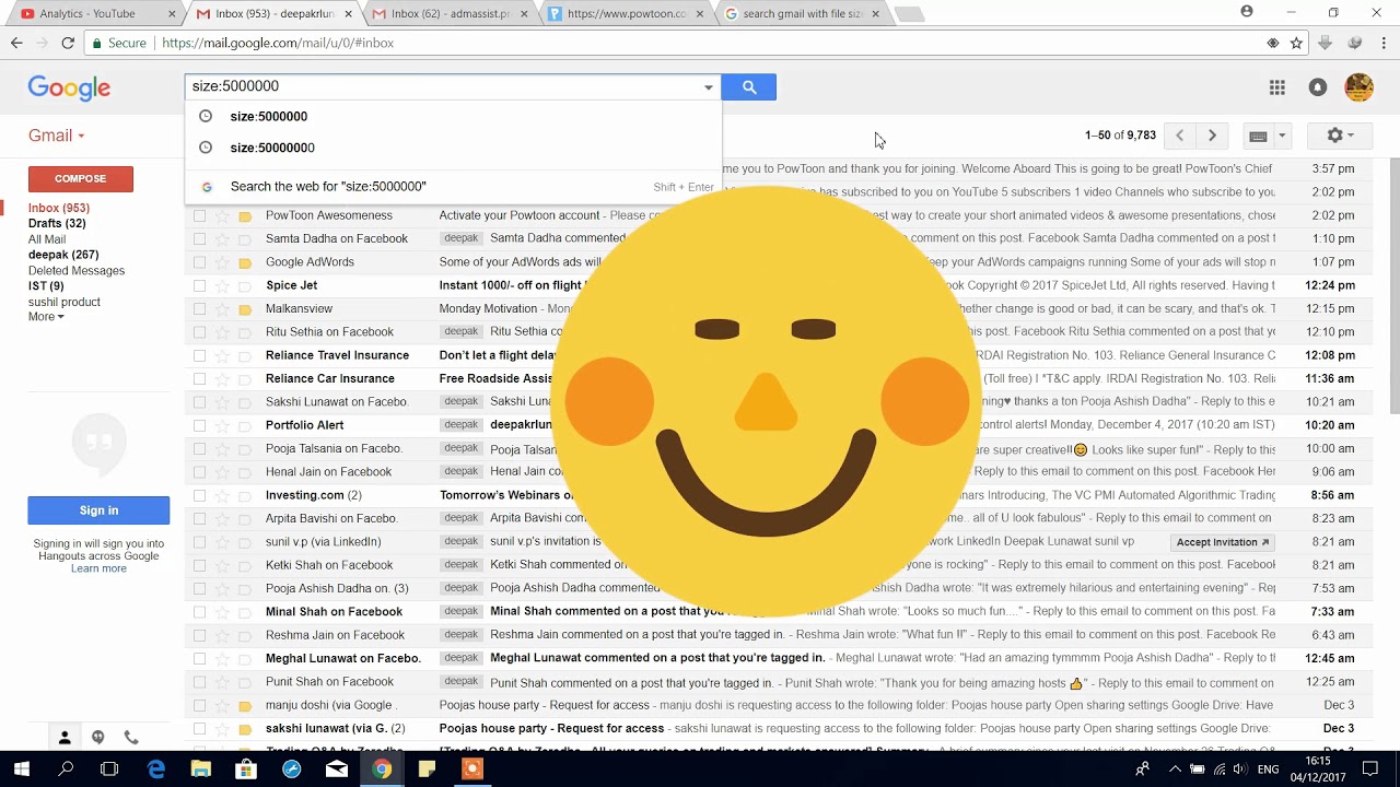 How to Free your Gmail inbox to solve space problem YouTube