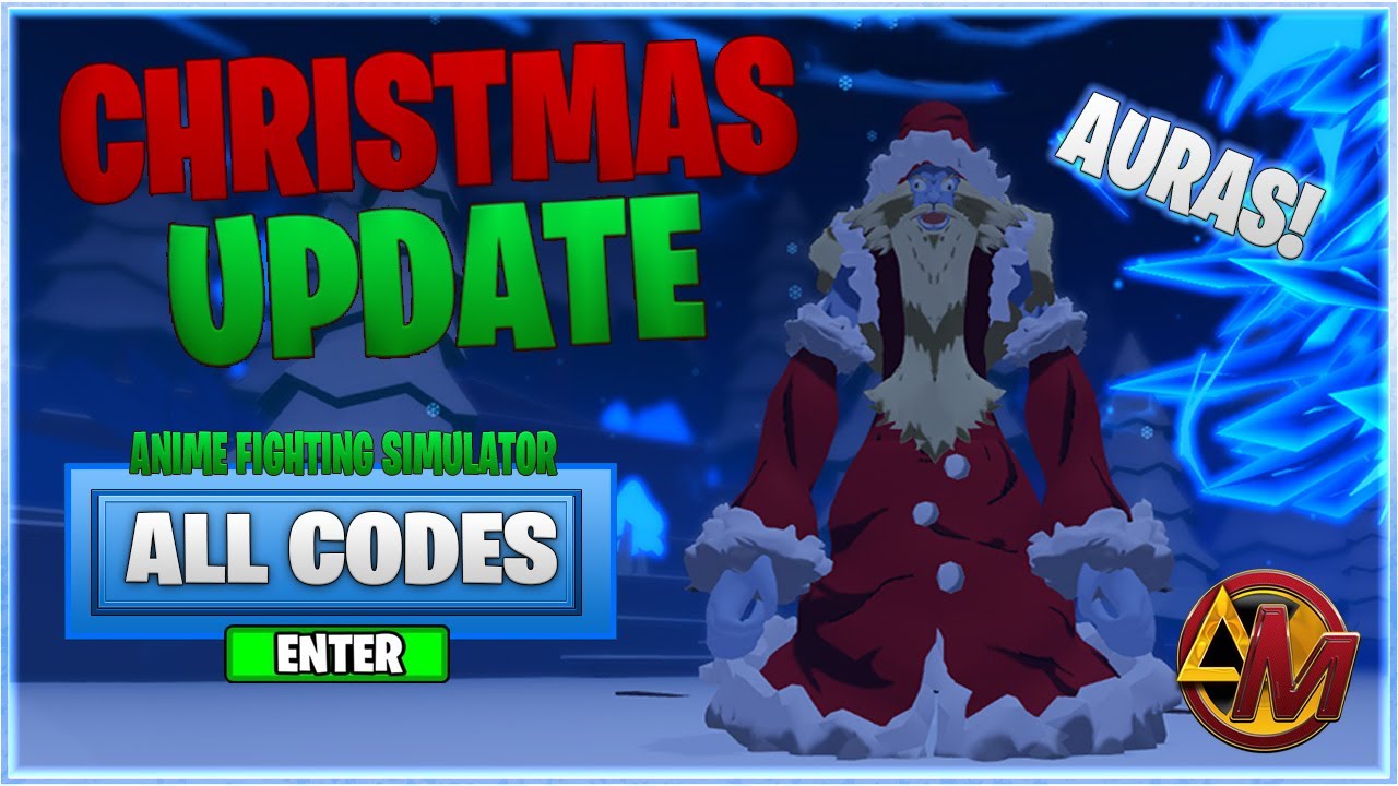  ALL CODES NEW 5X STAT CHRISTMAS EVENT UPDATE AURAS NEW POWERS IN ANIME FIGHTING SIMULATOR 