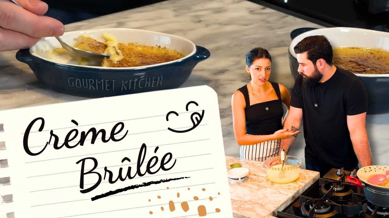 Desafio na cozinha! Crème brûlée