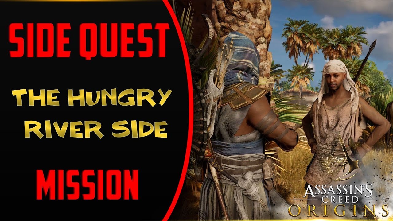 Assassin's Creed Origins Side QUEST The Hungry River | Side QUEST Mission - Kanopos Nome [HD 1080P]