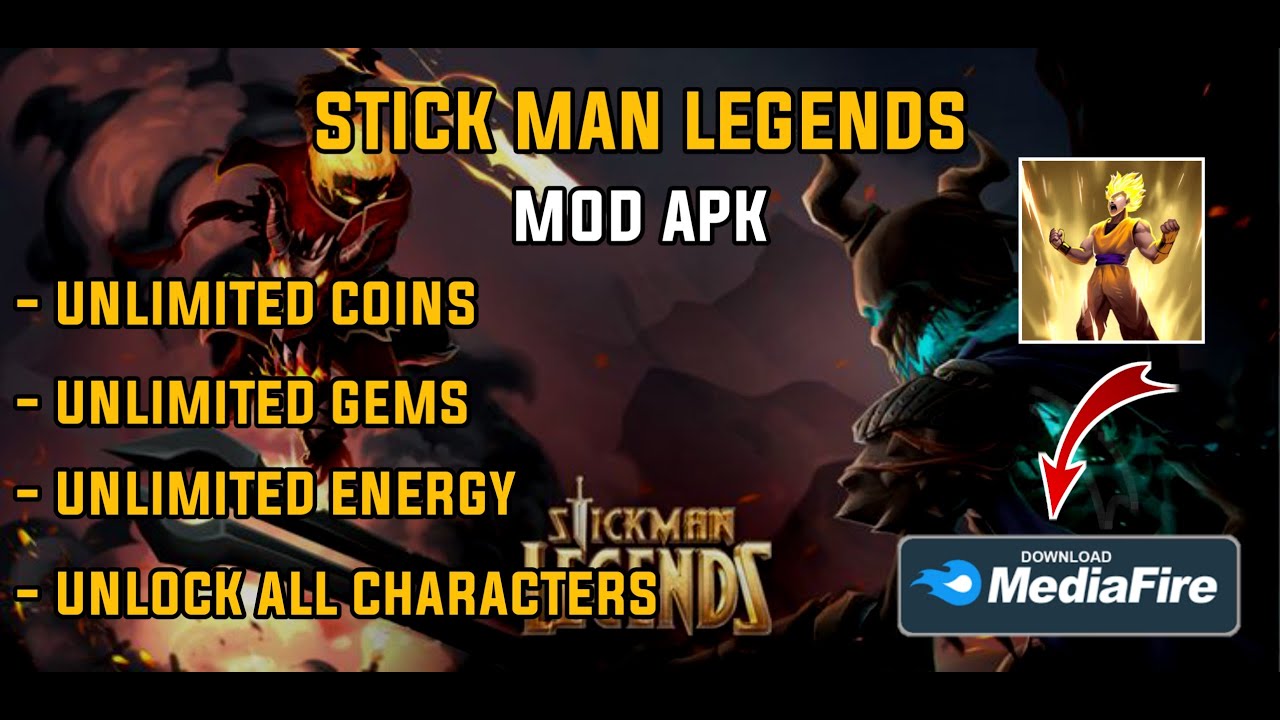 STICKMAN LEGENDS MOD APK YouTube