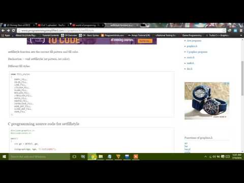 C/C++ Graphics  | Bar and setfillstyle (hindi)(how to set the color )