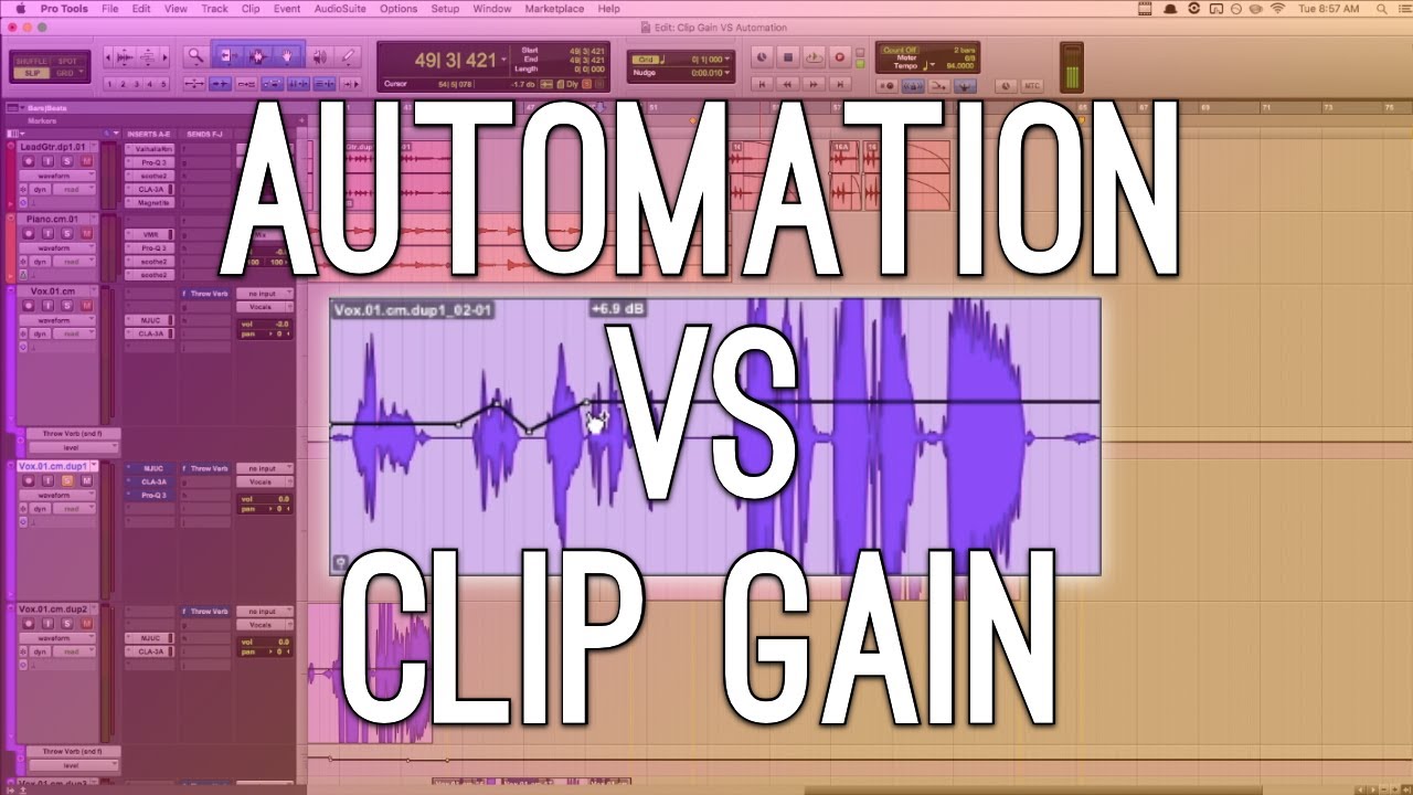 Clip Gain VS Volume Automation In Pro Tools YouTube
