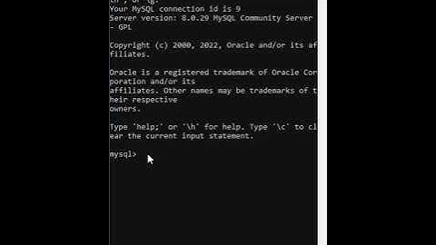 clear MySQL command line client screen
