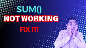 Fix SUM & Formulas Showing 0 in Excel (Blank Cell Issue!)