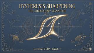 Episode 19 – Hysteresis Sharpening | The Laboratory Signature of GEM