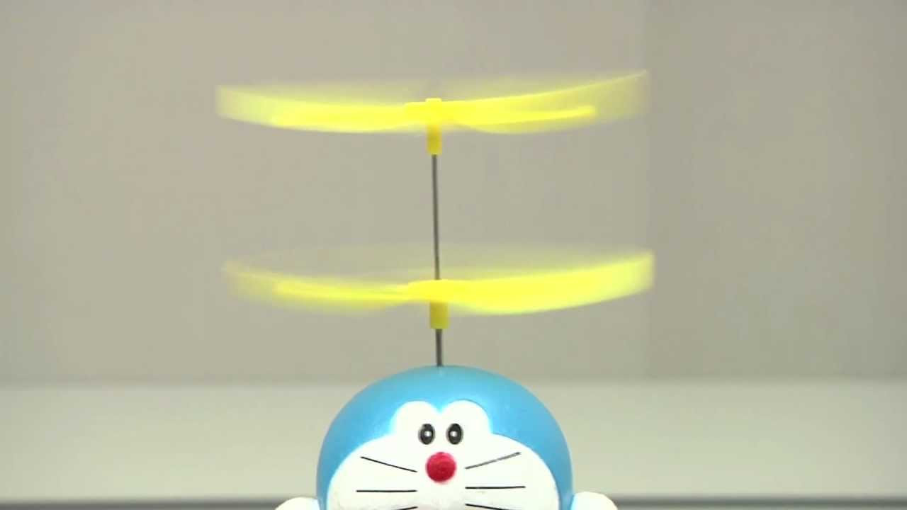 手回し発電タケコプター のび太バージョン - YouTube
