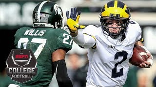 No. 6 michigan wolverines defeat 24 state spartans 21-7 | ncaa
football highlights