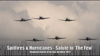 Spitfires & Hurricanes - Salute to The Few of the Battle of Britain 1940
The grand finale at the Headcorn Battle of Britain Airshow 2022, was this display by four Supermarine Spitfires and three Hawker Hurricanes, in a salute to The Few - the brave British, colonial and pilots from many European and other countries, such as Poland, Czechoslovakia, France, Canada, Australia, New Zealand, the USA (unofficially), who successfully defended the United Kingdom between May and October 1940, from the swarming hordes of German Luftwaffe Bombers and Fighters which were intent upon defeating the Royal Air Force in order to gain superiority in the air in advance of a planned sea and land invasion by German military forces. Because the German Luftwaffe were repelled and unable to defeat the Royal Air Force, the planned German invasion of Britain never happened.
The aircraft are:-
1/. Aero Legends 2 seat Supermarine Spitfire Mk. T IX, NH341, G-CICK. This Spitfire was originally a single seater Mk. IX, but was converted to 2 seat configuration when restored.
- Another film here - https://youtu.be/WqIIK180aJU?si grWGBuXRSSrbkLq
2/.The Aircraft Restoration Companys (ARCo) Supermarine Spitfire PR Mk.XI, PL983, G-PRXI.
Another film here - https://youtu.be/Is8kn3y3uQs?si=5CGfI-04_yb5QBv2
3/. Max-Alpha Aviations Supermarine Spitfire Mk.VIIIc, MT928.
Another film here - https://youtu.be/TUPznxKSGNE
4/. Aero Legends Supermarine Spitfire HF Mk.IXe, TD314, G-CGYJ, the St. George Spitfire.
Another film here - https://youtu.be/KP59os6l3mU
5/. Hawker Hurricane Mk.1, V7497, G-HRLI.
Another film here - https://youtu.be/vGGo2hfvVz8
6/. Hawker Hurricane Mk.1, P3717, G-HITT.
Another film here - https://youtu.be/qWbadBv2IPU
7/. Hawker Hurricane Mk.1, R4118, G-HUPW.
More film here - https://youtu.be/Q2uDlTH86NU
This Video and Audio content is
Copyright © 2024 StephenKeeler (HightFlight/SkyHighFlightTV) All Rights Reserved Spitfires & Hurricanes - Salute to The Few of the Battle of Britain 1940