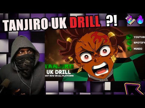 TANJIRO RAP (DEMON SLAYER UK DRILL) Reaction | Wolf Sama HD