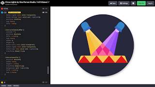 ASMR Programming - CIRCUS LIGHTS in HTML & CSS - No Talking