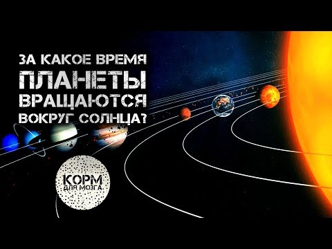 Видео: Сколько времени нужно каждой планете, чтобы вращаться вокруг своей оси?