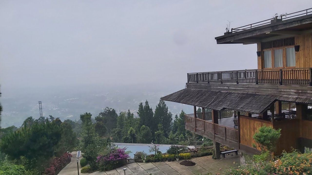 DIJUAL MURAH VILLA KAYU MEWAH❗VIEW DAN AIR NYA MELIMPAH LUARR BIASA DI CISARUA BOGOR❗