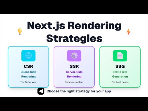 Next.js Rendering Explained: CSR vs SSR vs SSG in 6 Minutes