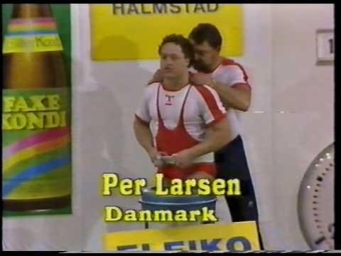 Per Larsen 192,5 kg Clean & Jerk Nordic Masters 1985