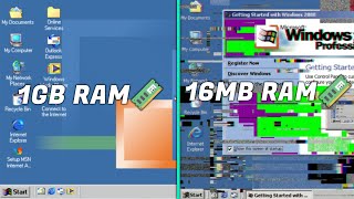 Windows 2000, But The RAM Gets Lower And Lower...